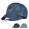 Short Brim Denim Baseball Cap Women Dad Hat Casual Adjustable Cap