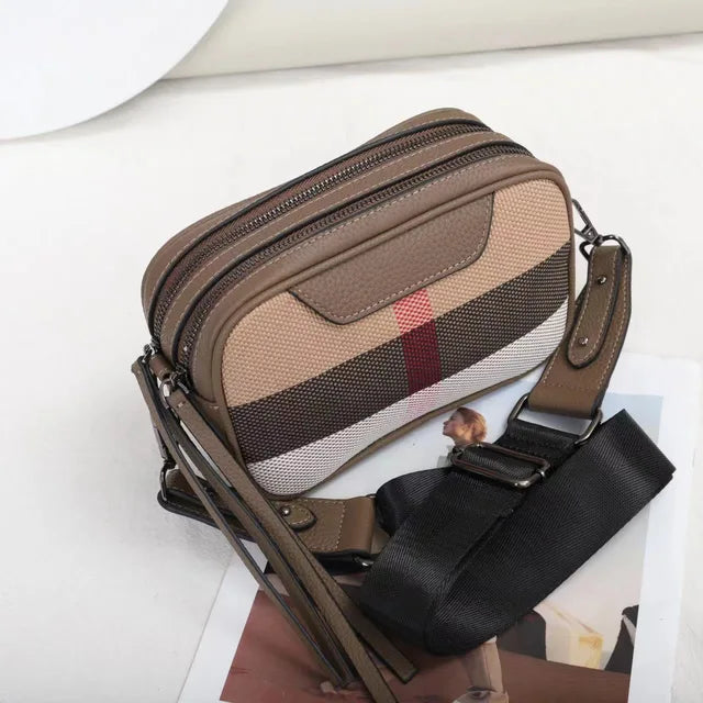 Camera Bag Women Crossbody Shoulder Bag Messenger Canvas Crossbody Bag-Handbags-Arimonz-Grey-Arimonz