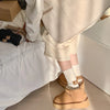 Cashmere Wool 5 pairs Socks Solid Warm Embroidered Mid Calf Socks-Socks & Tights-Arimonz-Arimonz
