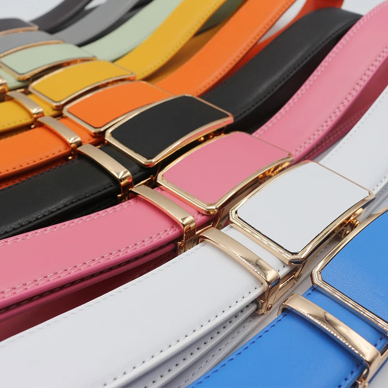 Casual All-match Ladies Adjustable Belts Designer Automatic Belt-Belts-Arimonz-Arimonz