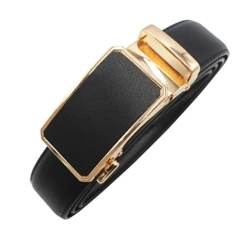Casual All-match Ladies Adjustable Belts Designer Automatic Belt-Belts-Arimonz-Black-90cm/35inches-Arimonz