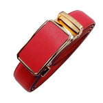 Casual All-match Ladies Adjustable Belts Designer Automatic Belt-Belts-Arimonz-Red-90cm/35inches-Arimonz