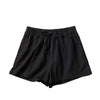 Casual Linen Shorts Loose Shorts High Waist Dance Shorts for Women-Shorts-Arimonz-Black-S-Arimonz