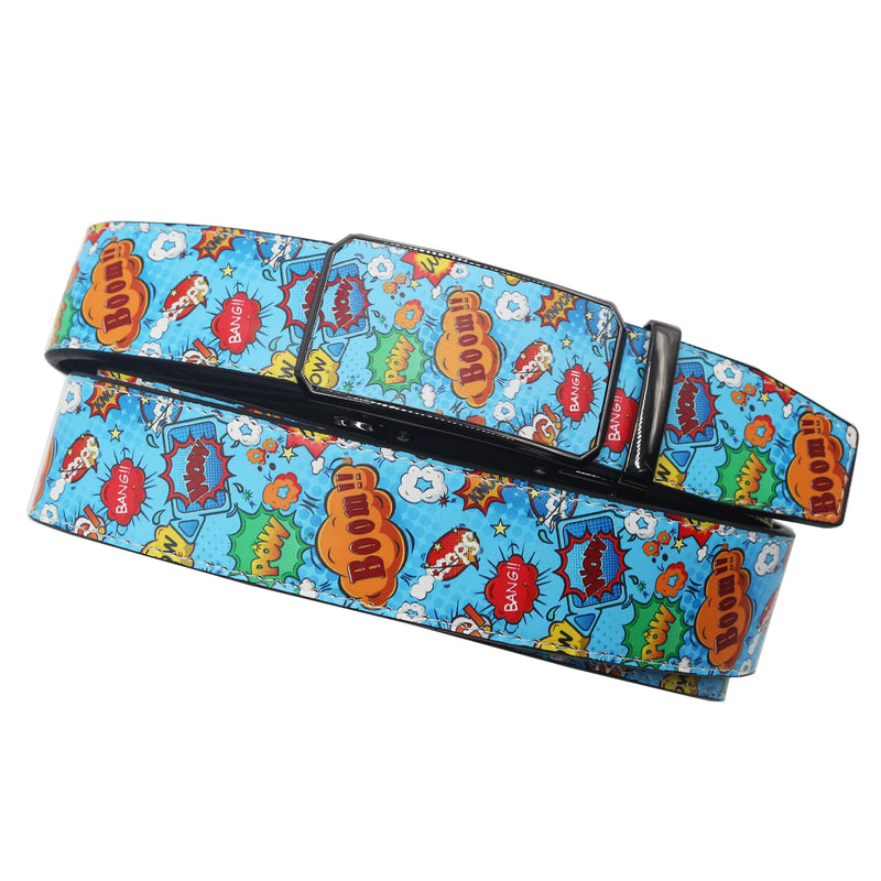 Casual Ratchet Belt with Automatic Buckle Pattern Belt-Belts-Arimonz-Arimonz