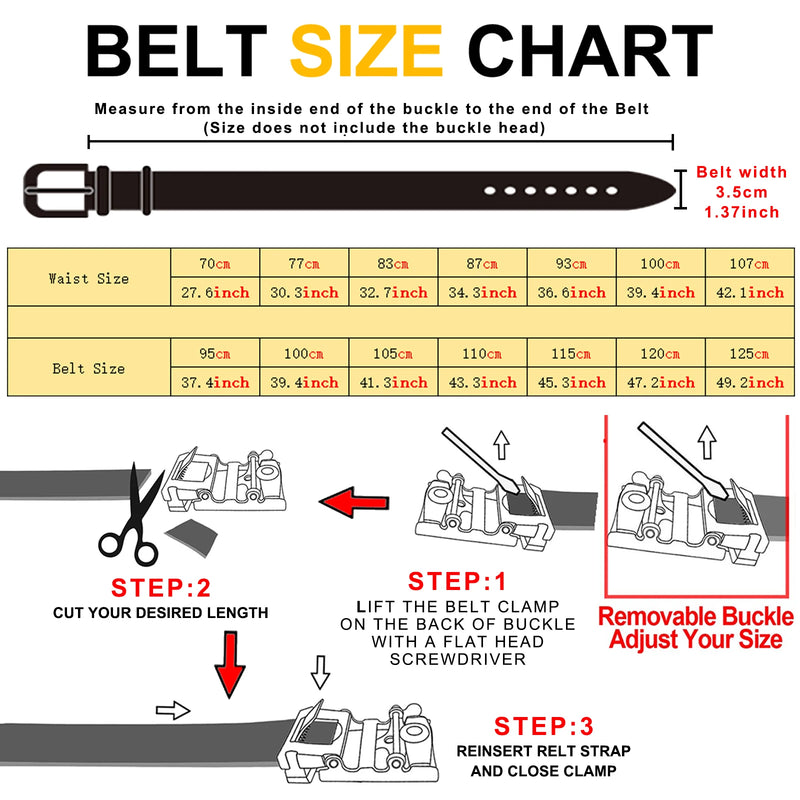 Casual Ratchet Belt with Automatic Buckle Pattern Belt-Belts-Arimonz-Arimonz