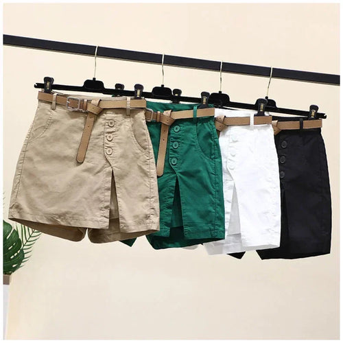 Casual Skirts Shorts for Women Summer Wear Versatile A-line Skorts-Denim Shorts-Arimonz-Arimonz