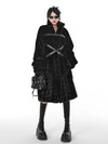Casual Soft Thick Faux Fur Coat Stand Collar Punk Style Fluffy Coat-Fuzzy Jackets-Arimonz-Arimonz