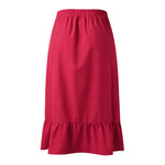 Casual Versatile Irregular Hem Front Split Skirt With Front Button-Skirts-Arimonz-Arimonz