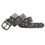 Casual Vintage Peacock Print Belt with Buckle Pin Fashionable Belt-Belts-Arimonz-Peacock Design-105CM/41.3"-Arimonz