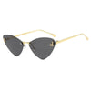Cat Eye Rimless Sunglasses Letter F Punk Triangle Shape Sunglasses-Sunglasses-Arimonz-Arimonz