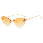 Cat Eye Rimless Sunglasses Letter F Punk Triangle Shape Sunglasses-Sunglasses-Arimonz-C8-Arimonz