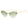 Cat Eye Rimless Sunglasses Letter F Punk Triangle Shape Sunglasses-Sunglasses-Arimonz-C9-Arimonz