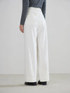 Retro Loose Straight White Jeans for Women Spring High Waist Trouser