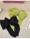 Chiffon Multi layer Large Barrette Bow Hairpin Back Head Ponytail-Hair Accessories-Arimonz-Arimonz