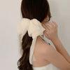 Chiffon Multi layer Large Barrette Bow Hairpin Back Head Ponytail-Hair Accessories-Arimonz-beige-Arimonz