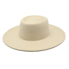 Classic British Style Big Wide Brim Fedora Hat For Women Winter Felt-Winter Hats-Arimonz-Arimonz