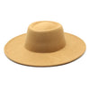 Classic British Style Big Wide Brim Fedora Hat For Women Winter Felt-Winter Hats-Arimonz-Camel-57-59CM (22-23 inches)-Arimonz