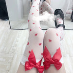 Classic Lolita Black Goth Cute Stockings Thigh Highs Gothic Long Socks-Socks & Tights-Arimonz-style 8-Arimonz