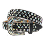 Classic style Western Y2K Rhinestone Belts Studded Women Belts-Belts-Arimonz-Black-105CM/41inches-Arimonz
