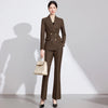 Commuter Jacket Trousers Suit Business Chic Office Blazer Pants Set-Wear To Work Sets-Arimonz-Arimonz