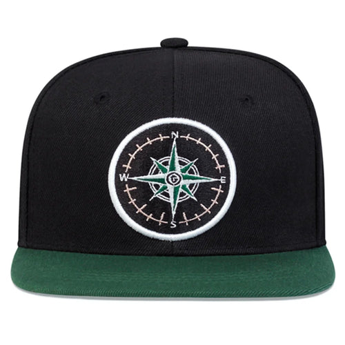 Compass Embroidery Adjustable Sunscreen Leisure Hat Unisex Snapback Cap-Women's Caps-Arimonz-Arimonz