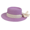 Concave Top Straw Hat with Bow Ribbon Wide Brim Sunshade Hat-Summer Hats-Arimonz-Arimonz