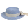 Concave Top Straw Hat with Bow Ribbon Wide Brim Sunshade Hat-Summer Hats-Arimonz-Arimonz