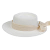 Concave Top Straw Hat with Bow Ribbon Wide Brim Sunshade Hat-Summer Hats-Arimonz-Arimonz