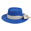 Concave Top Straw Hat with Bow Ribbon Wide Brim Sunshade Hat-Summer Hats-Arimonz-Arimonz