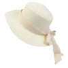 Concave Top Straw Hat with Bow Ribbon Wide Brim Sunshade Hat-Summer Hats-Arimonz-Arimonz