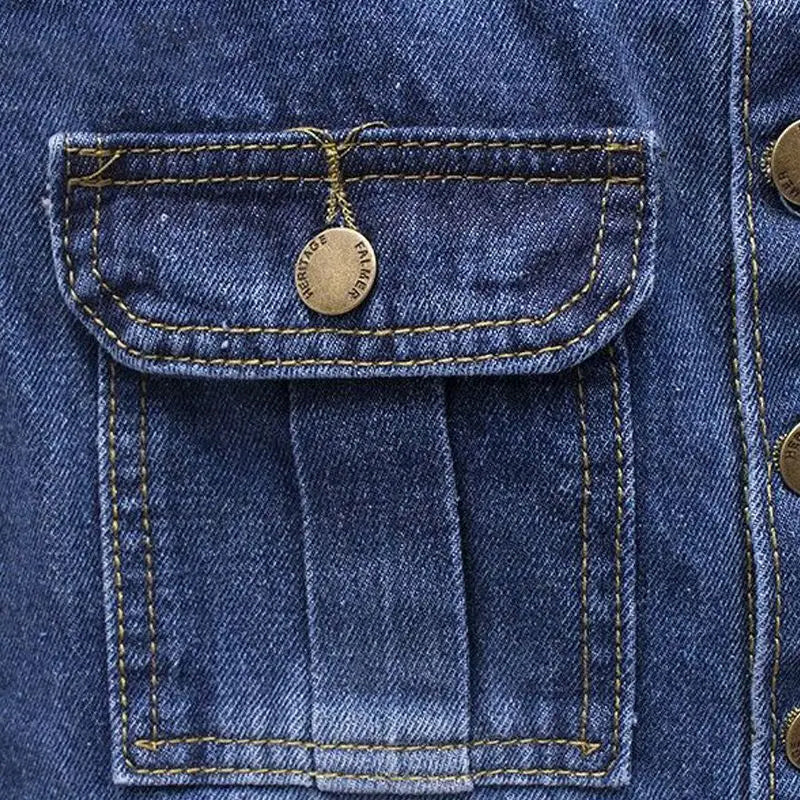 Cotton Denim High Waist With Belt A-Line Women Skirt-Jeans-Arimonz-Arimonz
