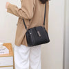 Cow Leather Women's Handbag Shoulder Bag Crossbody Bucket Bag-Handbags-Arimonz-black-Arimonz