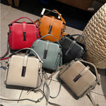 Cow Leather Women's Handbag Shoulder Bag Crossbody Bucket Bag-Handbags-Arimonz-Arimonz
