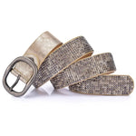 Cowskin Designer Waist Punk Rivet Studded Belt Casual Pin Buckle-Belts-Arimonz-Arimonz