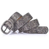 Cowskin Designer Waist Punk Rivet Studded Belt Casual Pin Buckle-Belts-Arimonz-Gray-90cm/35in-Arimonz