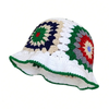 Crochet Flower Bucket Hat Cotton Knitted Y2K Fashion Hollow-Out Beanie-Winter Hats-Arimonz-Arimonz