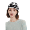 Crochet Flower Bucket Hat Cotton Knitted Y2K Fashion Hollow-Out Beanie-Winter Hats-Arimonz-Arimonz