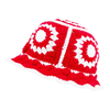 Crochet Flower Bucket Hat Cotton Knitted Y2K Fashion Hollow-Out Beanie-Winter Hats-Arimonz-Arimonz