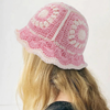 Crochet Flower Bucket Hat Cotton Knitted Y2K Fashion Hollow-Out Beanie-Winter Hats-Arimonz-Arimonz