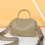 Crossbody Bags Women Genuine Leather Bag Tote Bag Vintage Boston Handbag-Handbags-Arimonz-Arimonz
