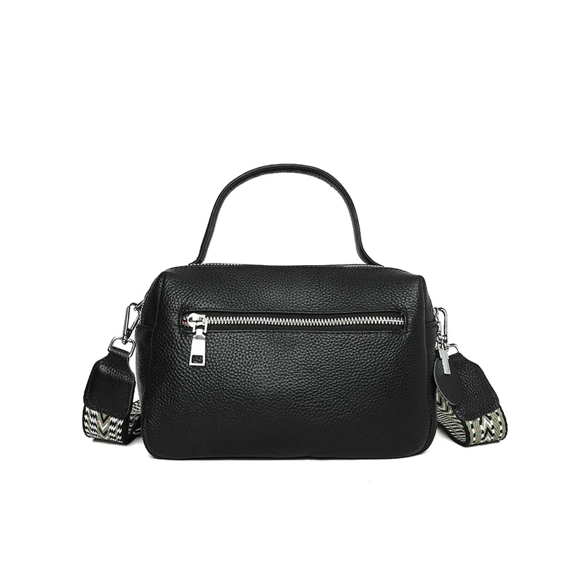 Crossbody Bags Women Genuine Leather Bag Tote Bag Vintage Boston Handbag-Handbags-Arimonz-Arimonz