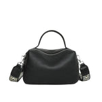 Crossbody Bags Women Genuine Leather Bag Tote Bag Vintage Boston Handbag-Handbags-Arimonz-Black-Arimonz