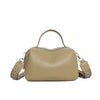 Crossbody Bags Women Genuine Leather Bag Tote Bag Vintage Boston Handbag-Handbags-Arimonz-Khaki-Arimonz