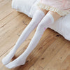 Cute Tights Women Velvet Stocking Cute Cat Footprints White Pantyhose-Socks & Tights-Arimonz-Arimonz