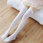 Cute Tights Women Velvet Stocking Cute Cat Footprints White Pantyhose-Socks & Tights-Arimonz-Arimonz