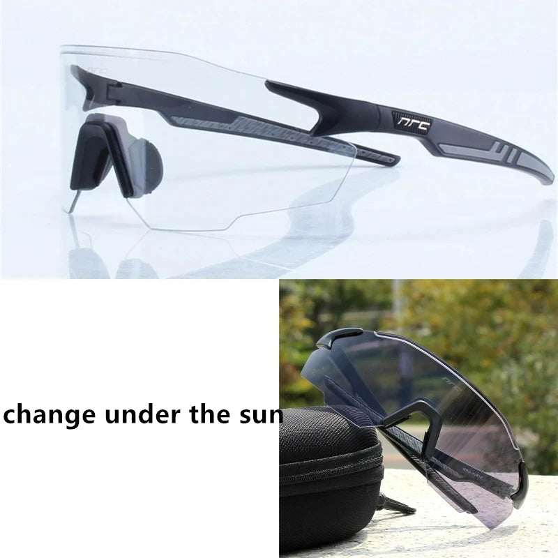 Cycling Sunglasses UV400 Protection Sports Eyewear for Men and Women-Sunglasses-Arimonz-810 Photochromic B-Arimonz