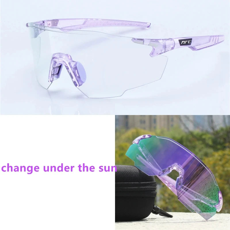Cycling Sunglasses UV400 Protection Sports Eyewear for Men and Women-Sunglasses-Arimonz-810 Photochromic D-Arimonz