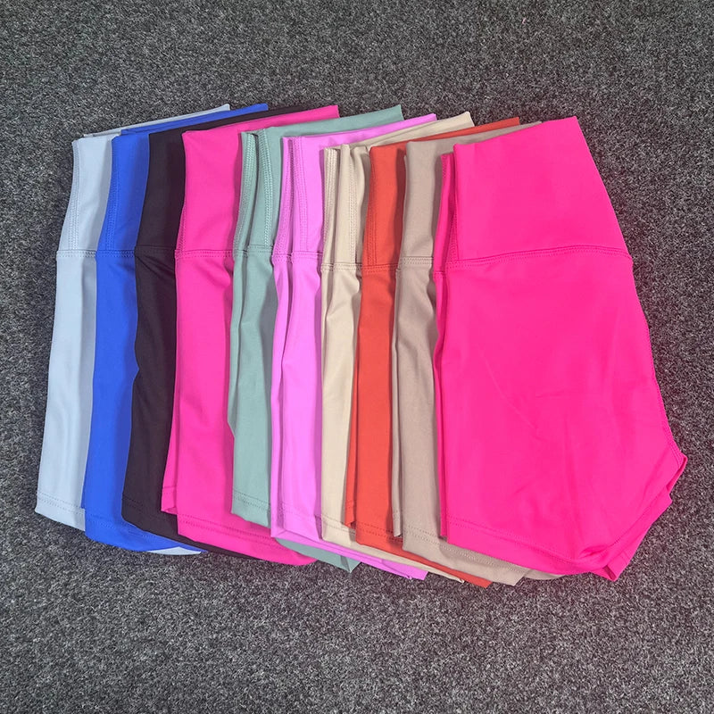 High Waist Yoga Shorts Fitness Running Cycling Quick Drying Shorts