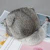 Winter Warm Solid Genuine Luxury Women Fur Adjustable Outdoor Cap