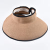 Summer Empty Top Straw Hat Foldable Wide Large Brim Bowknot Sun Hat
